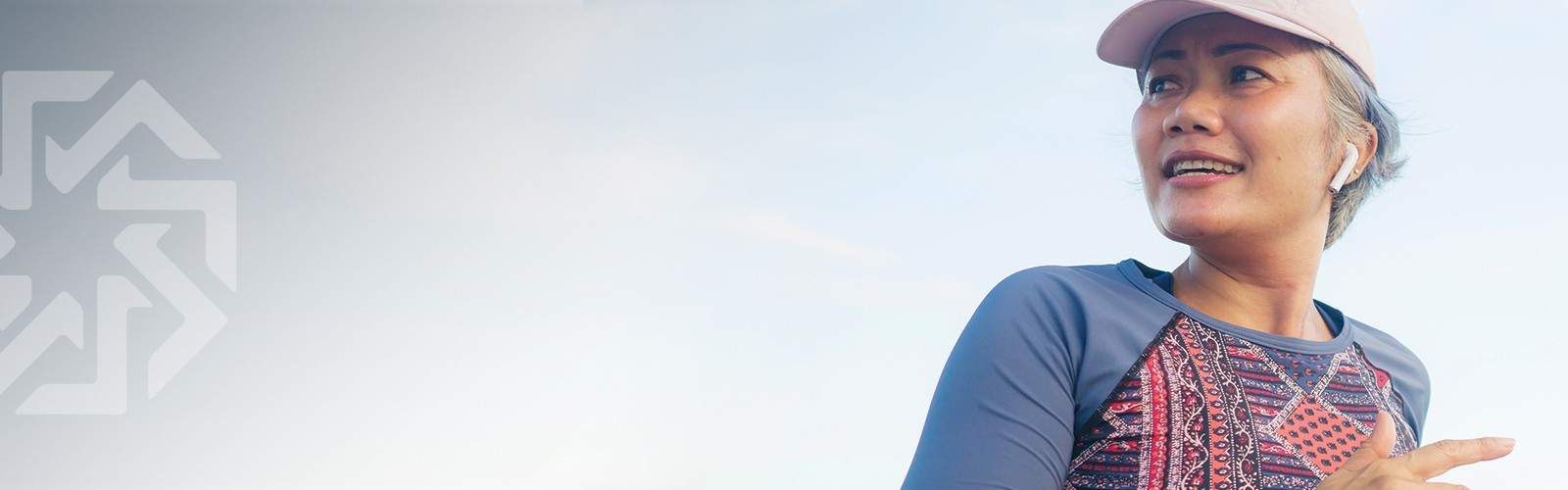 Middle aged woman runner