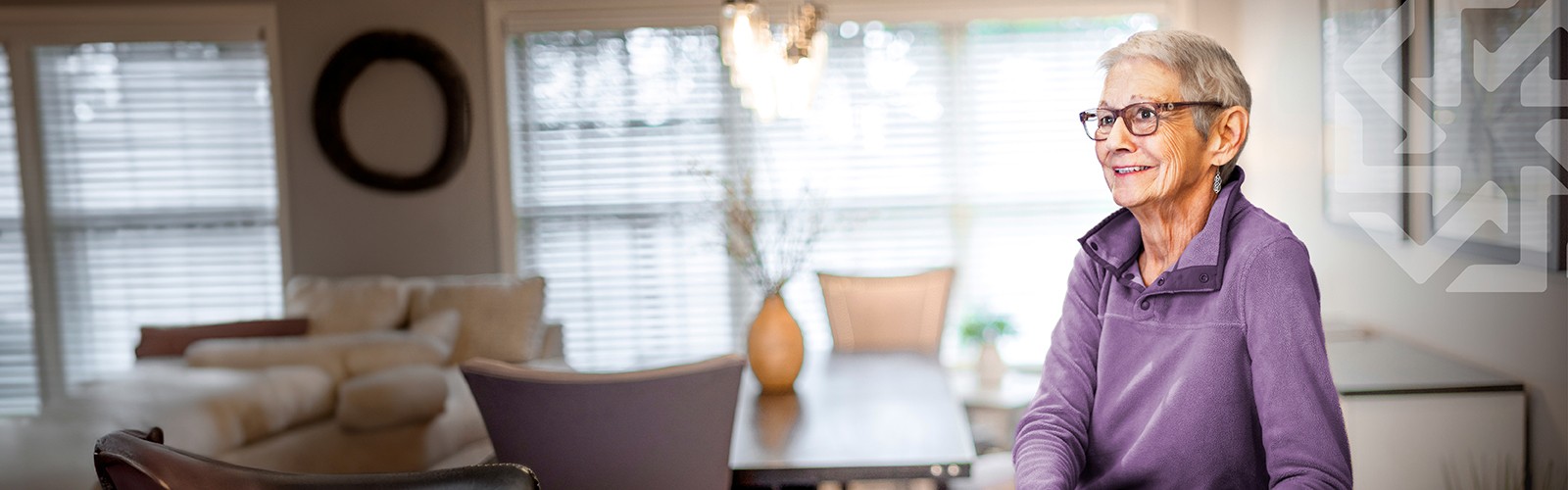 Senior woman at home
