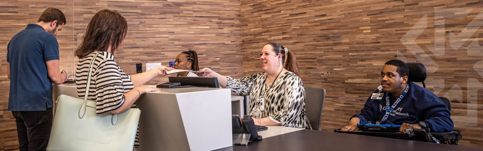 Front desk at Community East