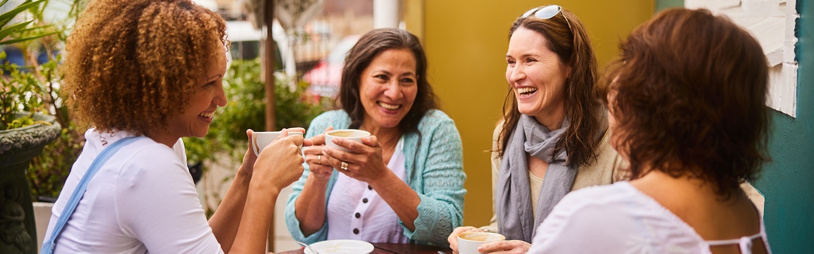 Group of women having coffee