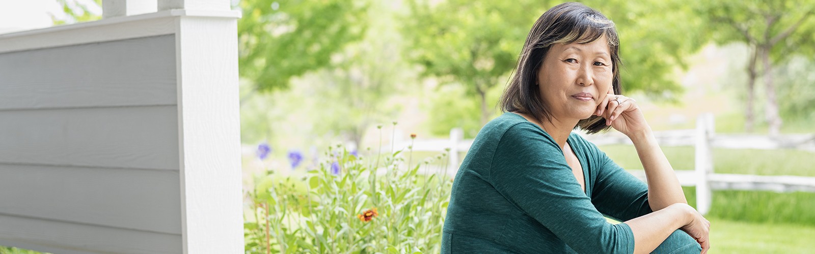 Healthy woman in her 50s