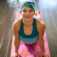 Cancer patient doing yoga therapy