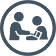 Blood pressure check icon