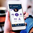 Patient using MyChart on their mobile phone