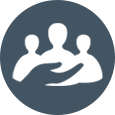 Helping hands icon