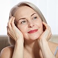 Older woman with nice skin