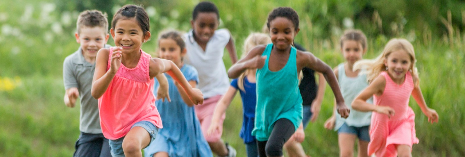 Group of kids playing outside