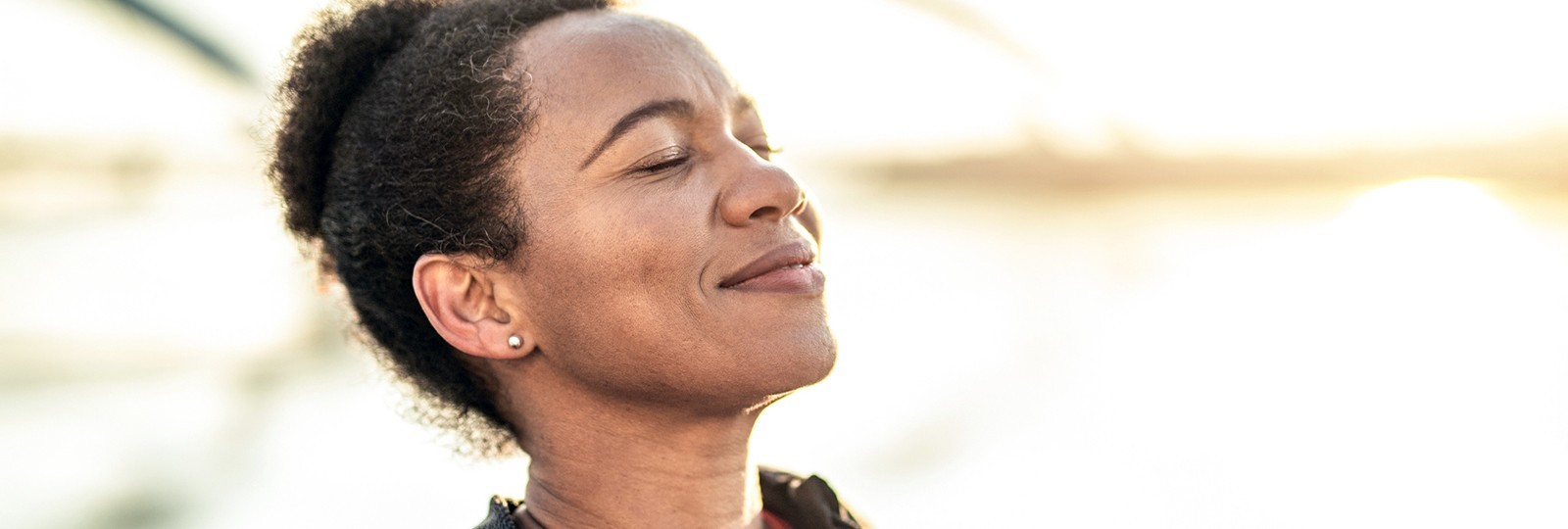 Woman feeling healthy