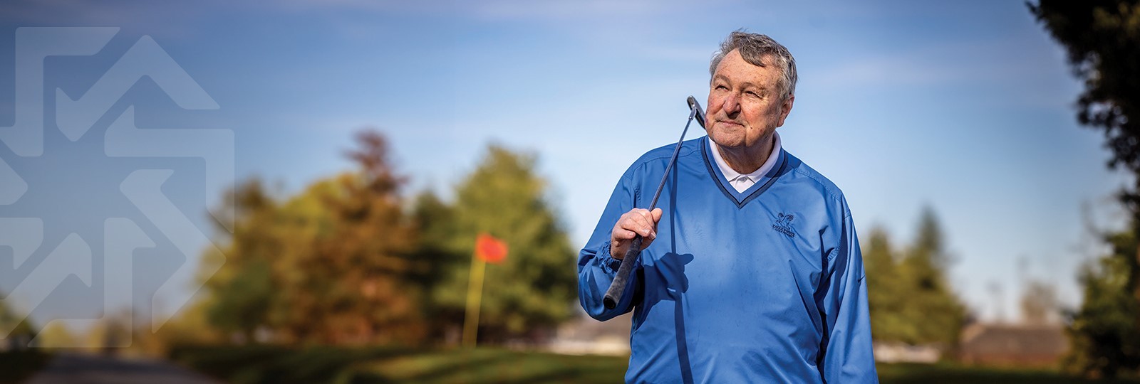 Orthopedic patient playing golf