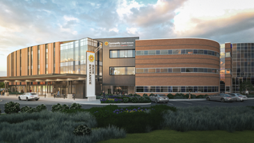South cancer center expansion rendering