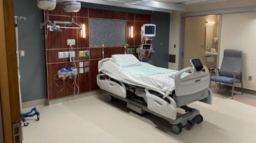 Surgical ICU bed at Community Hospital South