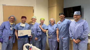 AMDS Hybrid Prosthesis implant team at Community Heart and Vascular