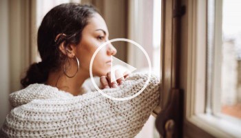 Woman managing anxiety