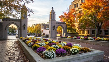 IU campus in the fall
