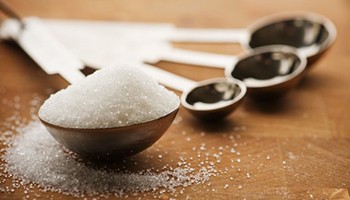 Sugar in measuring spoons