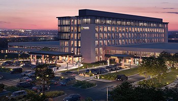 Westfield aerial night view