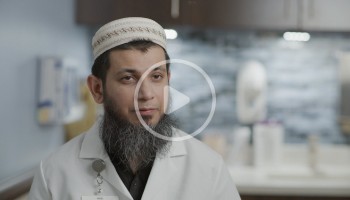 Dr. Siddiqui, Kevin's champion