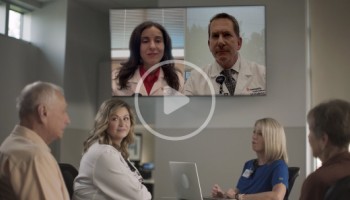 Dr. Hawamdeh, John and Gayle's care team