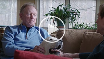 Al with his wife and dog